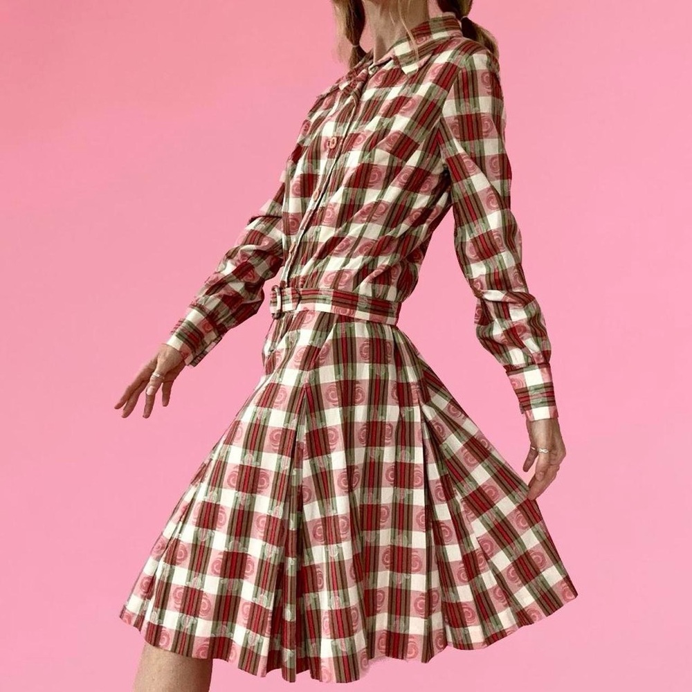 Vintage Plaid Dress